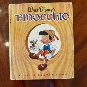 VINTAGE 1948 Little Golden Book Walt Disney's "Pinocchio"